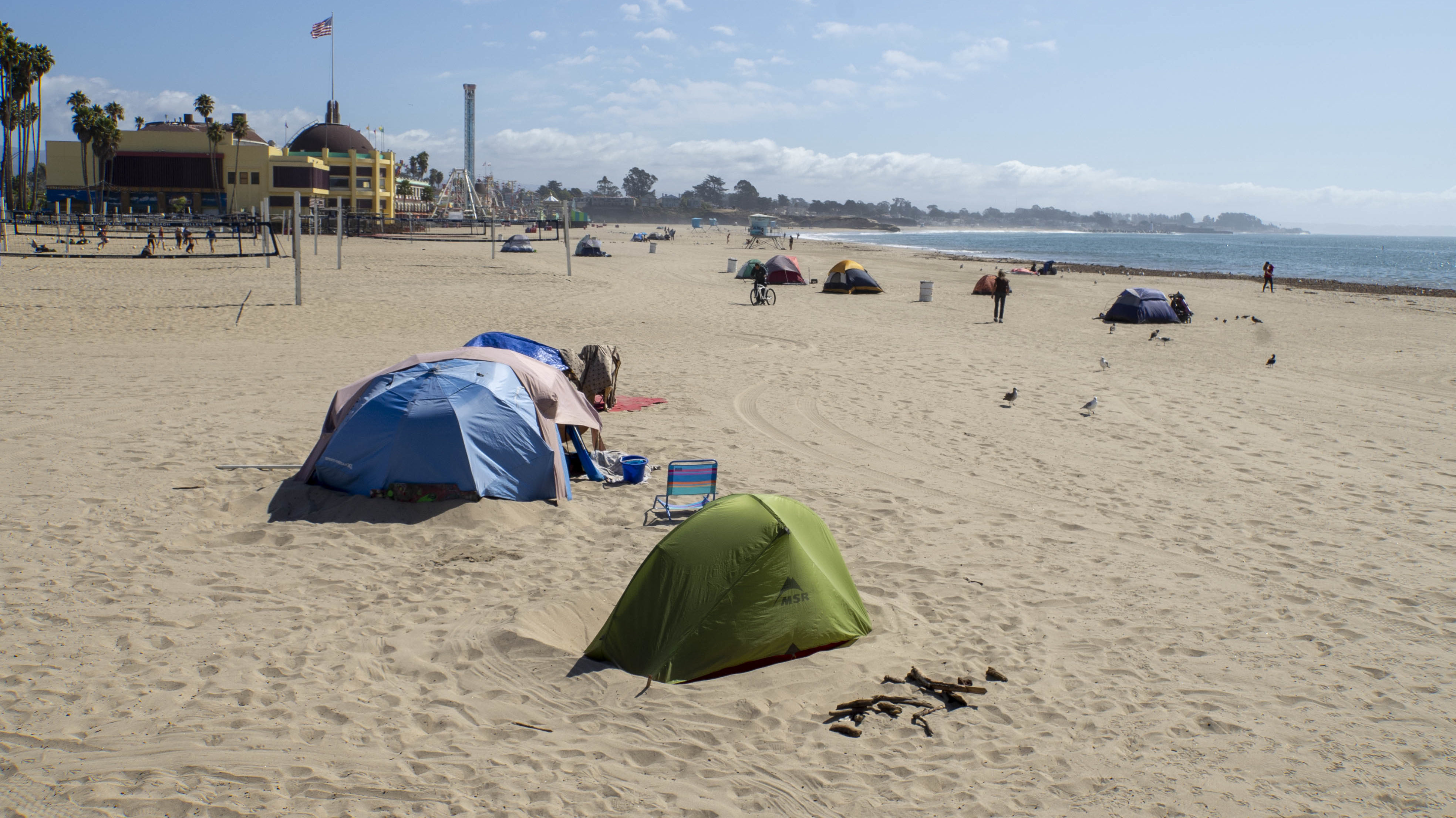 Main Beach homeless camp prompts curfew Santa Cruz Local