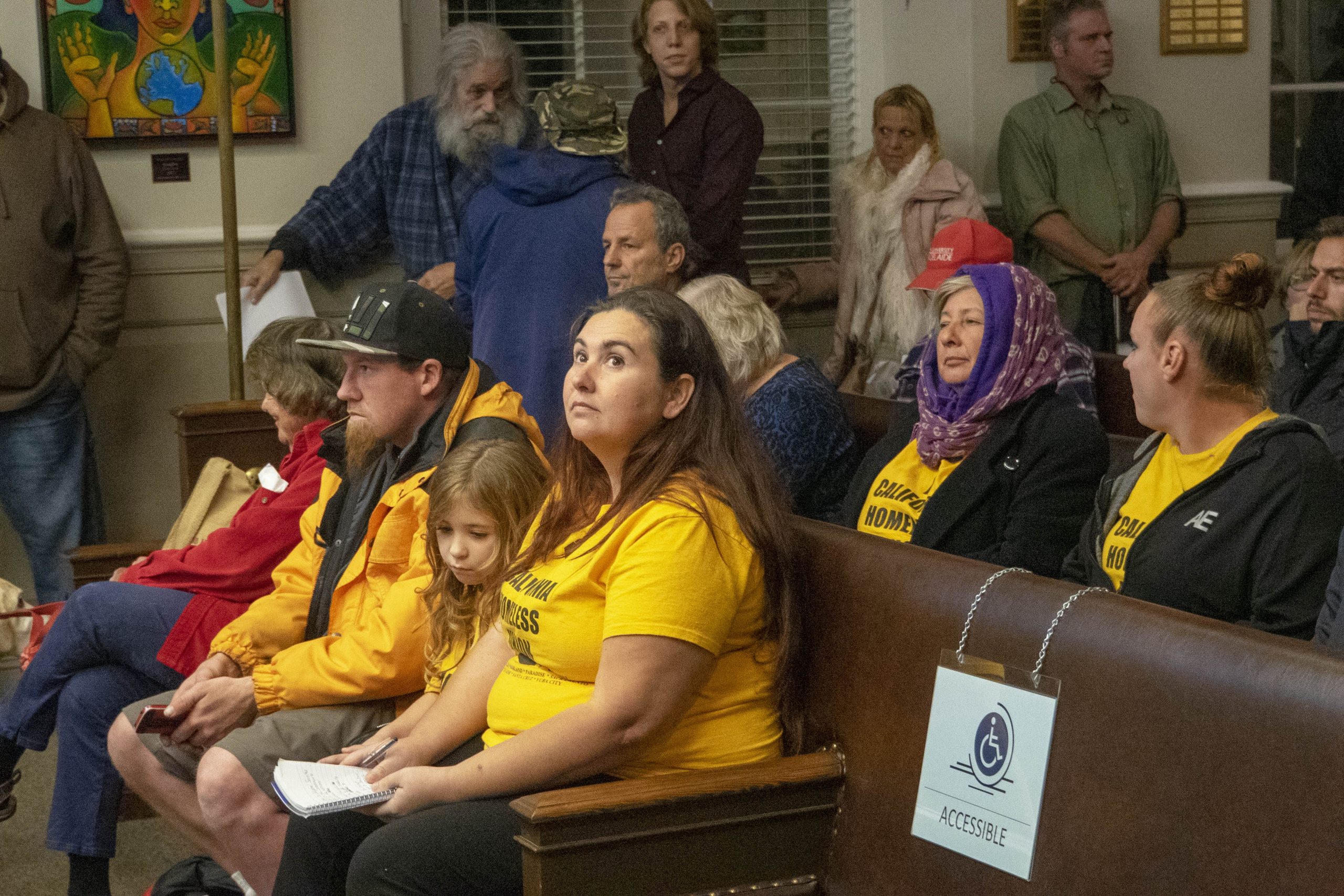 Santa Cruz City Council chambers are packed for a meeting on homelessness