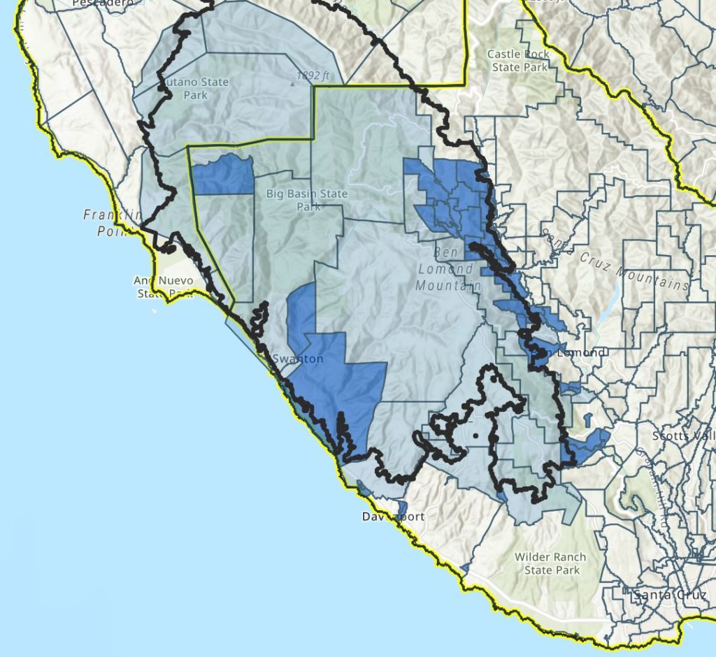 Mud slide risk mounts in San Lorenzo Valley Swanton Santa Cruz