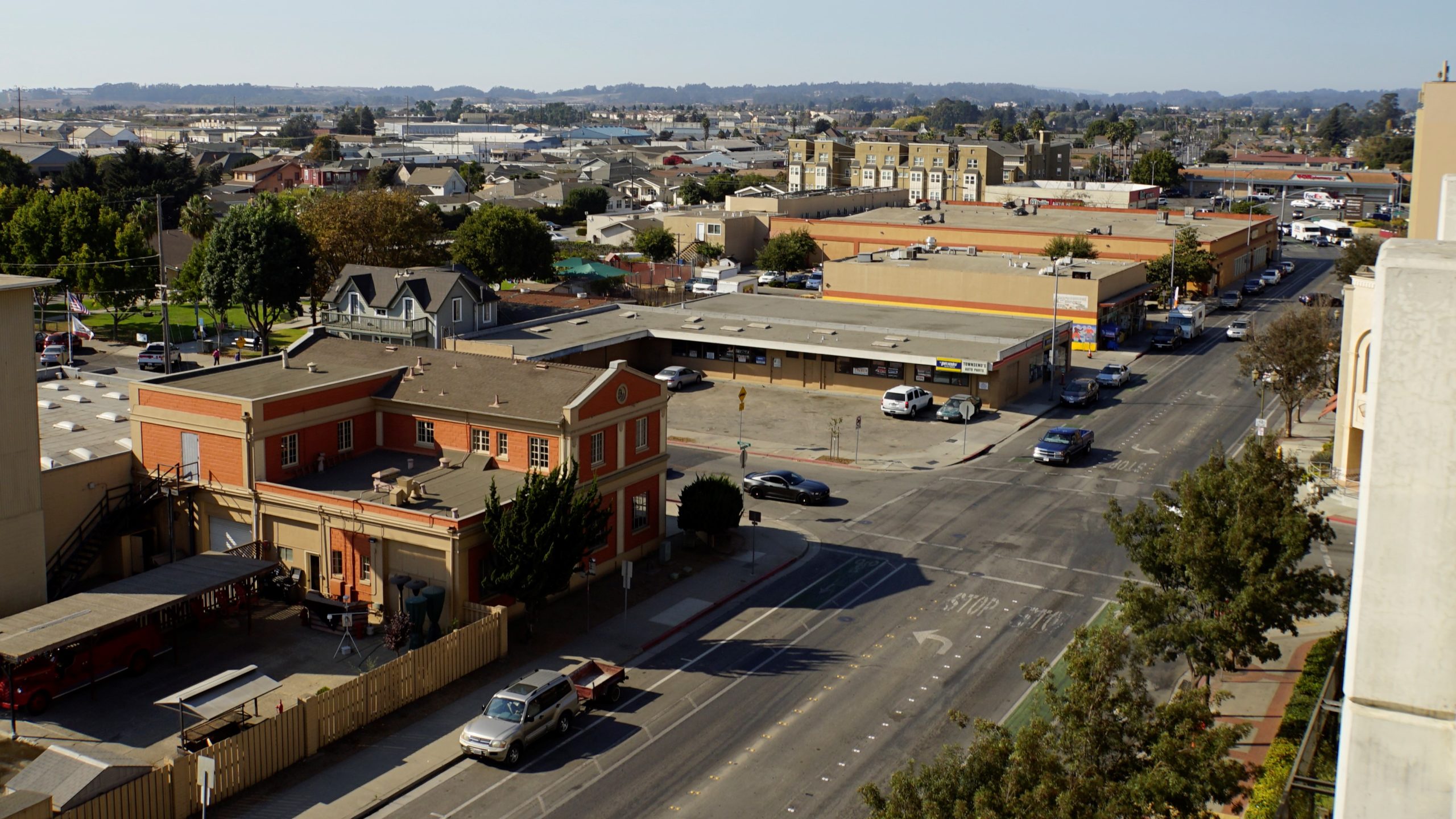 aerial of downtown Watsonville