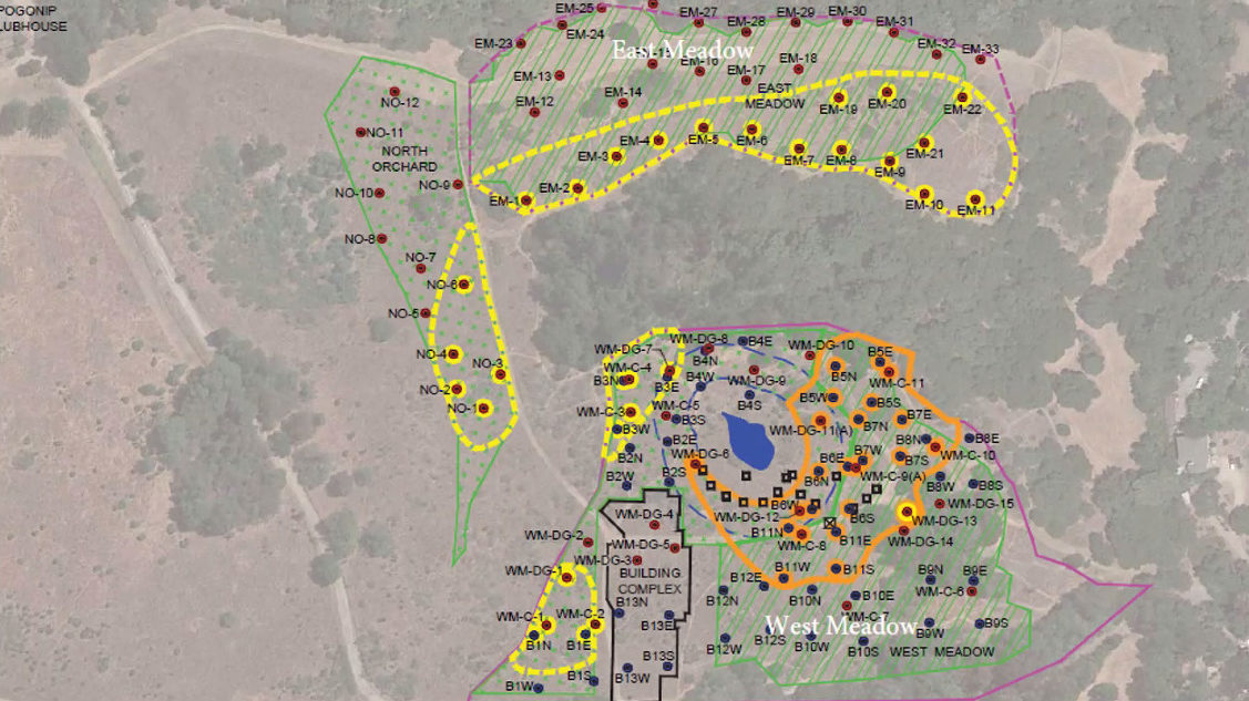 A map shows contaminated areas of Pogonip
