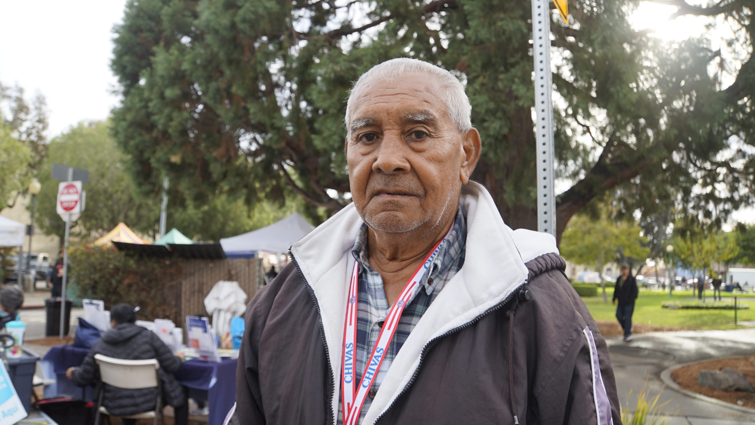 Jesus Fuentes, a District 2 resident in Watsonville at the Watsonville Farmers Market