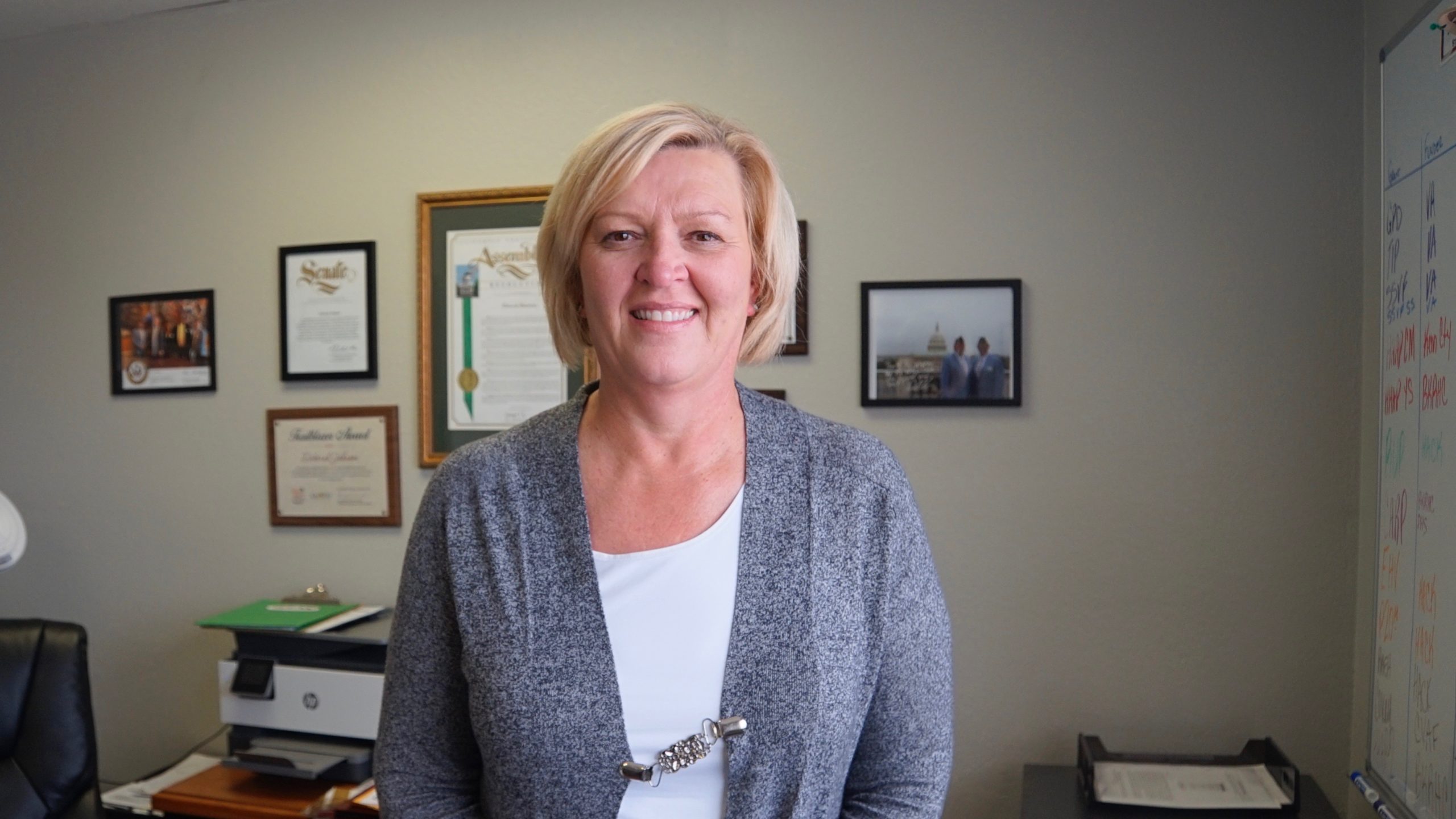 Deborah Johnson of the California Veterans Assistance Foundation in Bakersfield