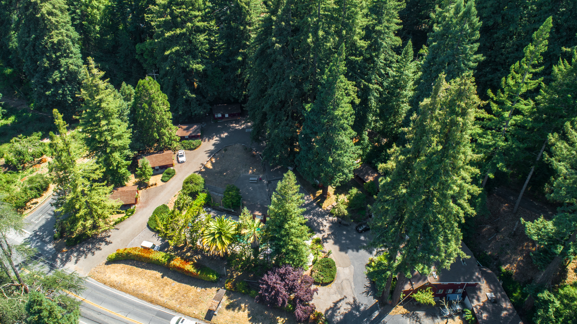 An aerial view of the former Jaye's Timberlane resort