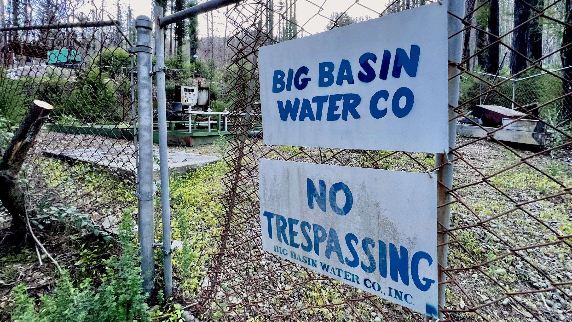 Propiedad de Big Basin Water Co. en Boulder Creek