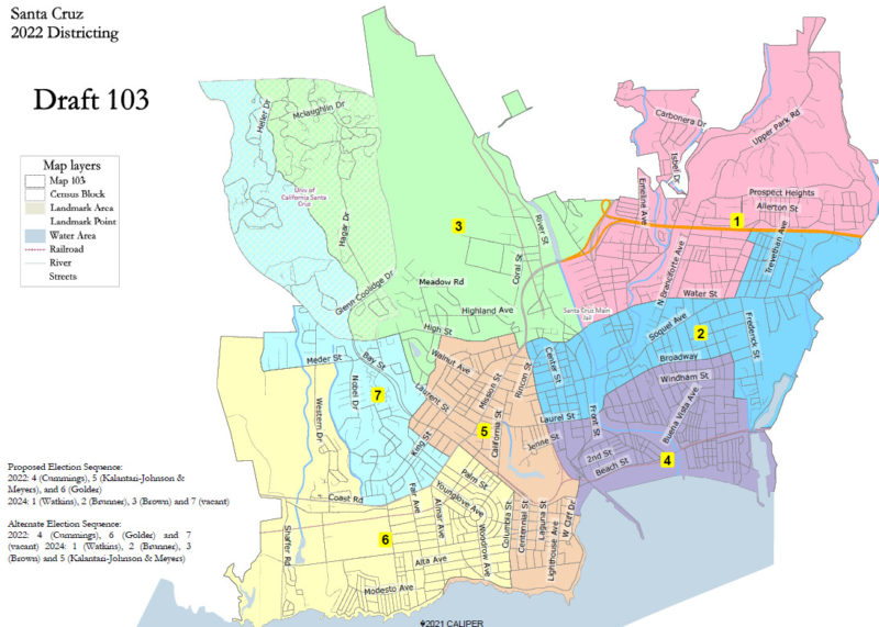 Residents weigh draft maps for Santa Cruz City Council districts ...