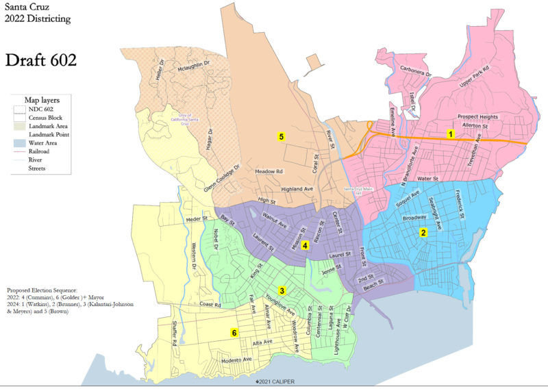 Santa Cruz City Council approves two district maps - Santa Cruz Local