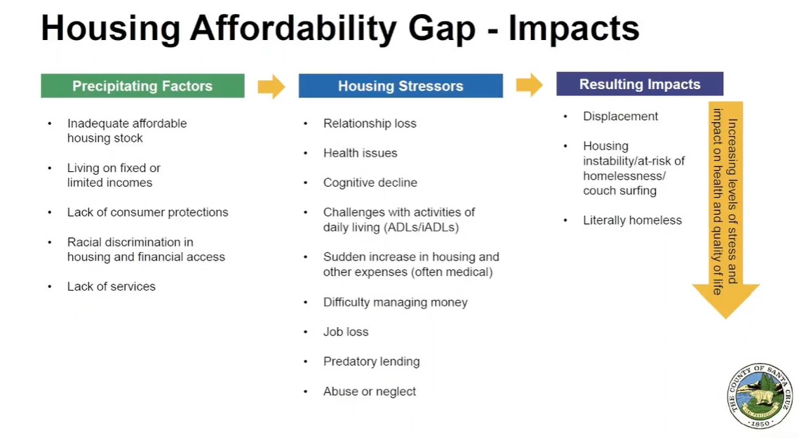 People can become homeless or housing insecure for many reasons, Santa Cruz County leaders said. (County of Santa Cruz)