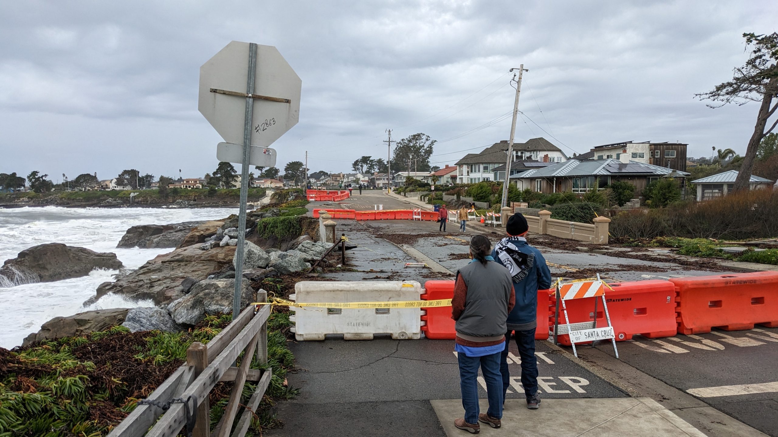 Santa Cruz West Cliff Drive Storm Damage 2025 - Liz Sarita