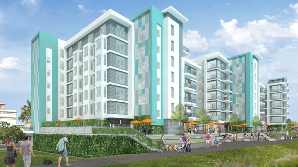 Image for display with article titled Eight-Story Apartment Complex Approved on Front Street in Santa Cruz