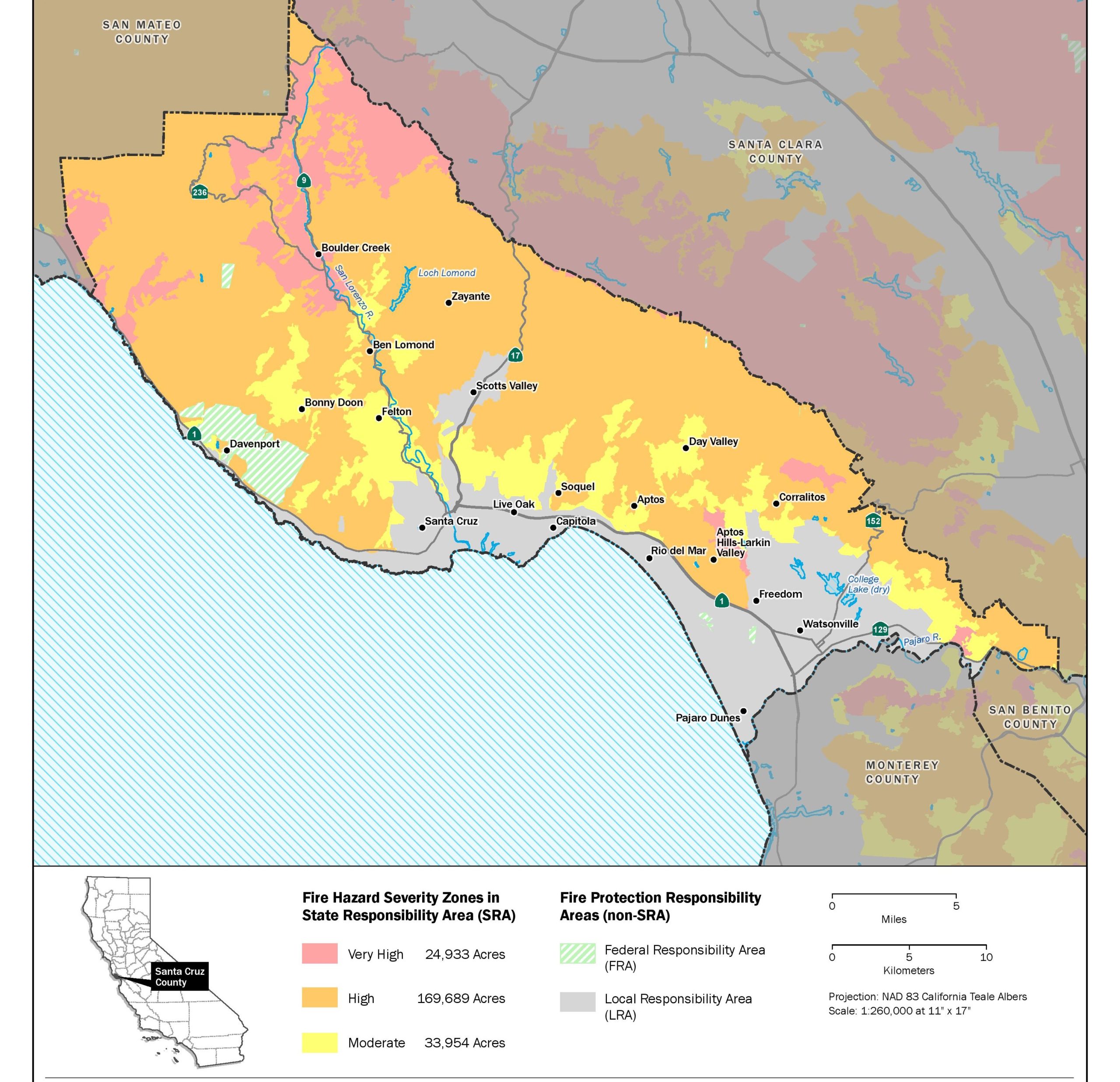 Santa Cruz California Fire Map - Darsie Francesca