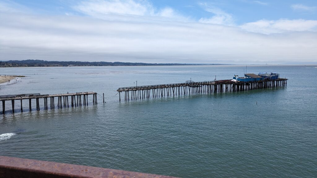 Image for display with article titled Capitola Wharf Repairs, Additions on Tap