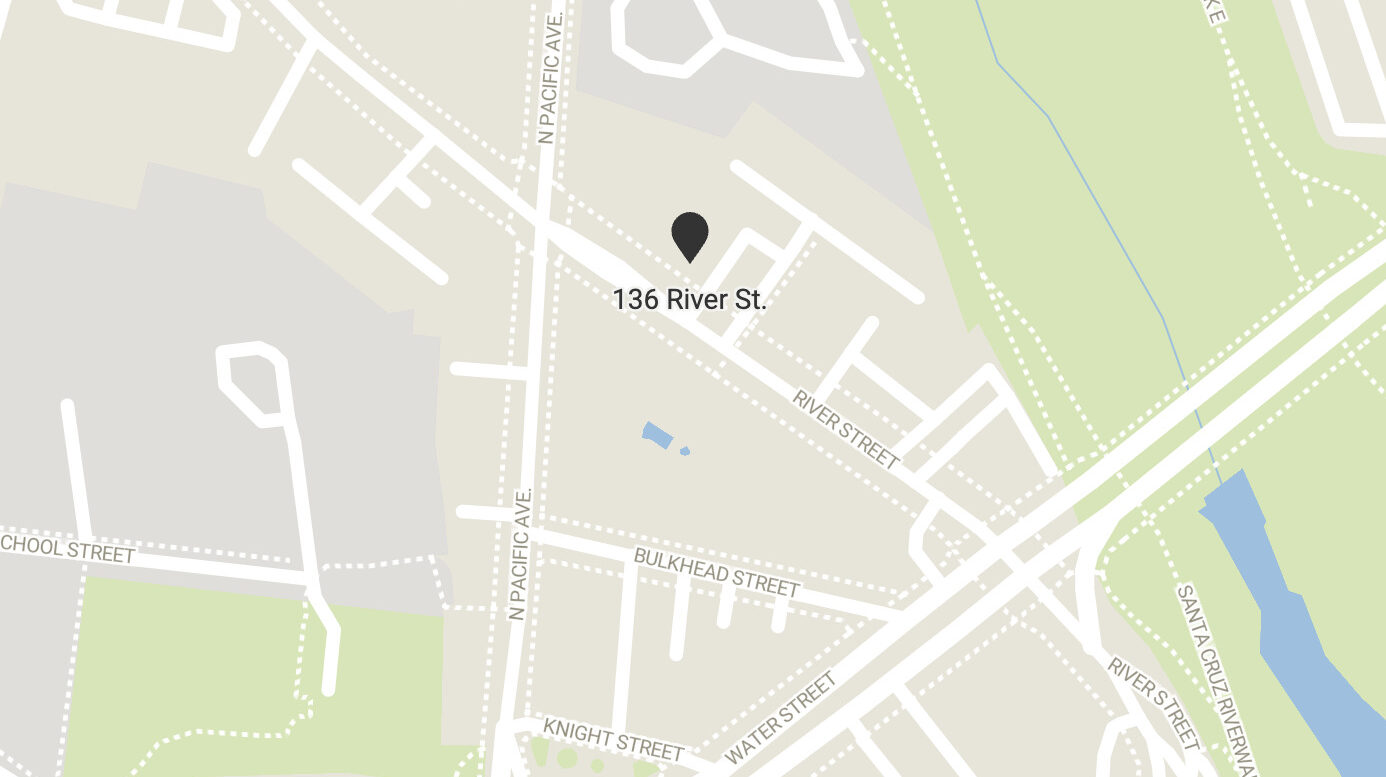 A map showing 136 River St., the site of a proposed affordable housing project.