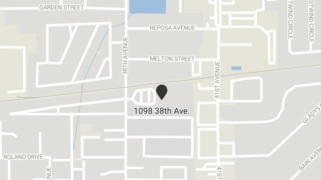 A map showing 1098 38th Ave. in Capitola.