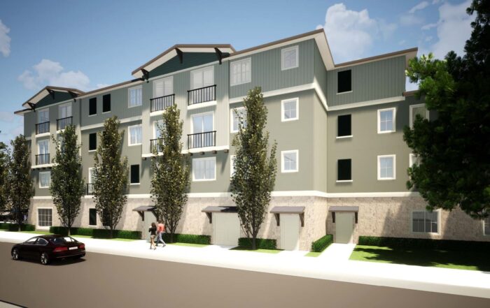 A rendering of a proposed Capitola Road senior living facility. The building would be four stories tall.