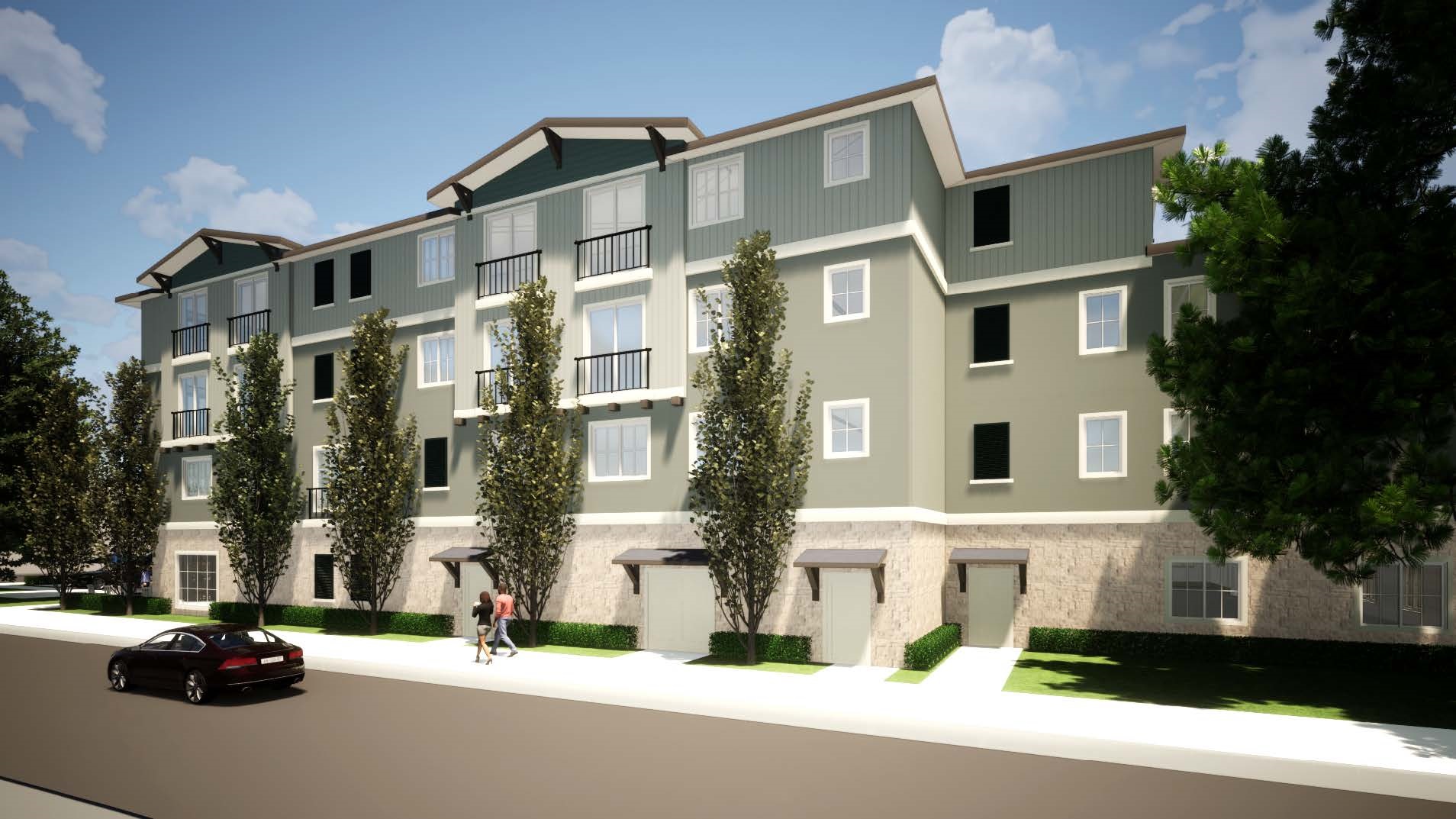 A rendering of a proposed Capitola Road senior living facility. The building would be four stories tall.