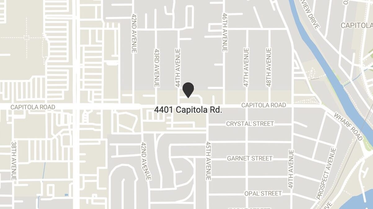 A map of 4401 Capitola Rd.
