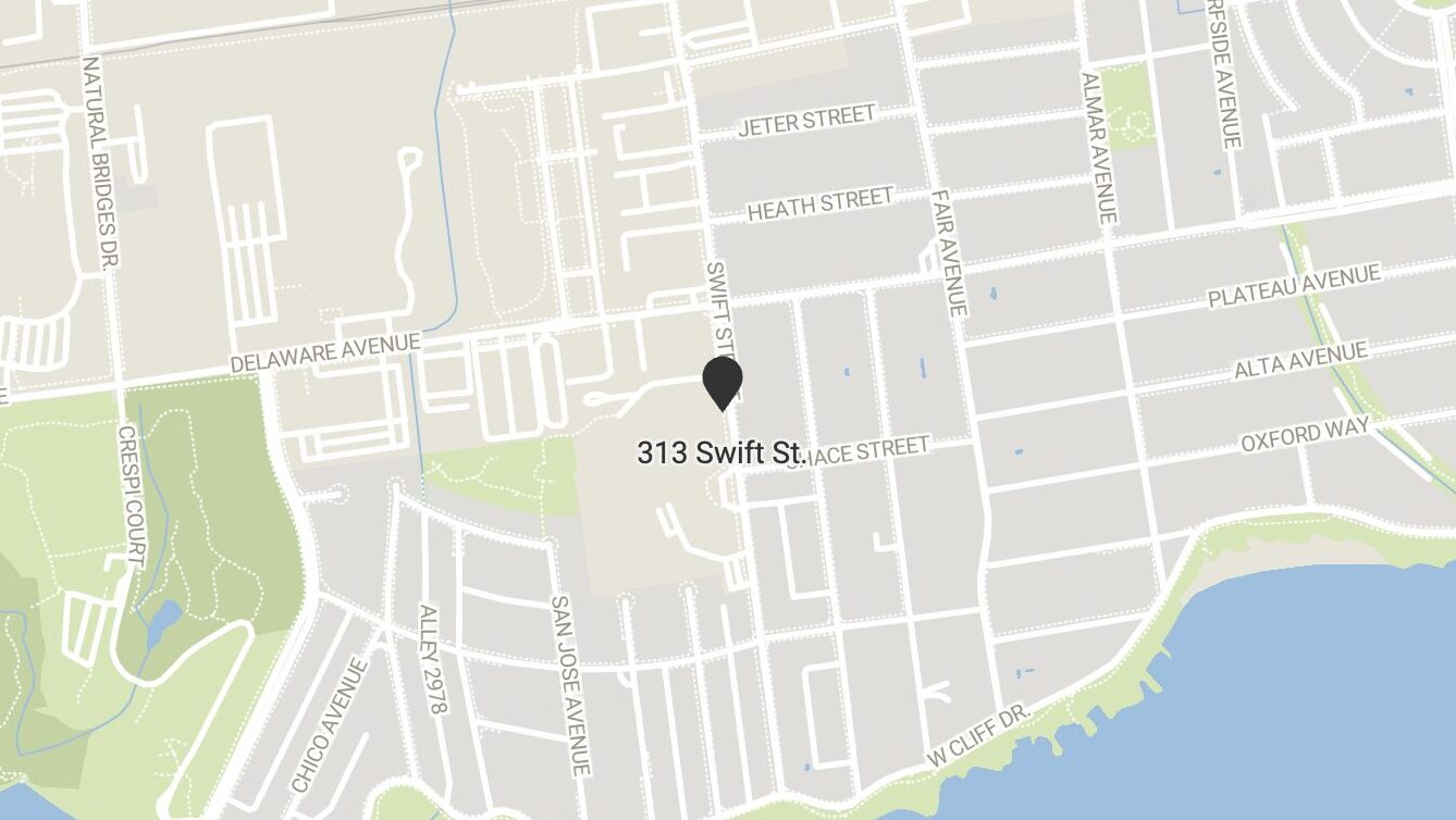 A map of 313 Swift St.
