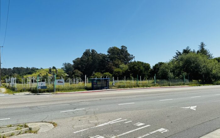 A lot at Thurber Lane and Soquel Drive is the site of a proposed housing complex and has been used to sell Christmas trees.