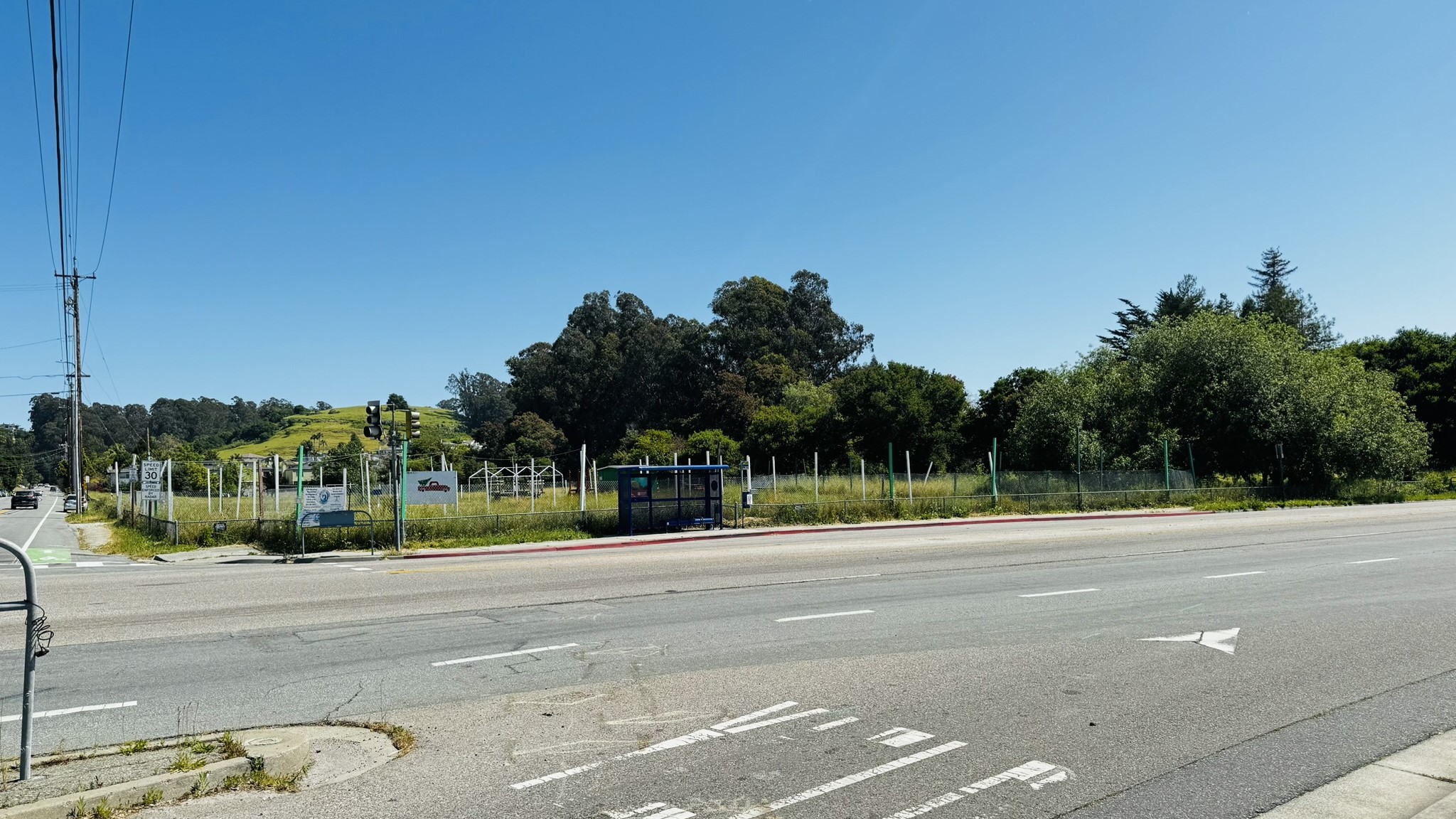 A lot at Thurber Lane and Soquel Drive is the site of a proposed housing complex and has been used to sell Christmas trees.