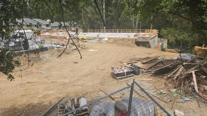 A view of the construction site of Park Haven, a permanent supportive housing proejct in Soquel.