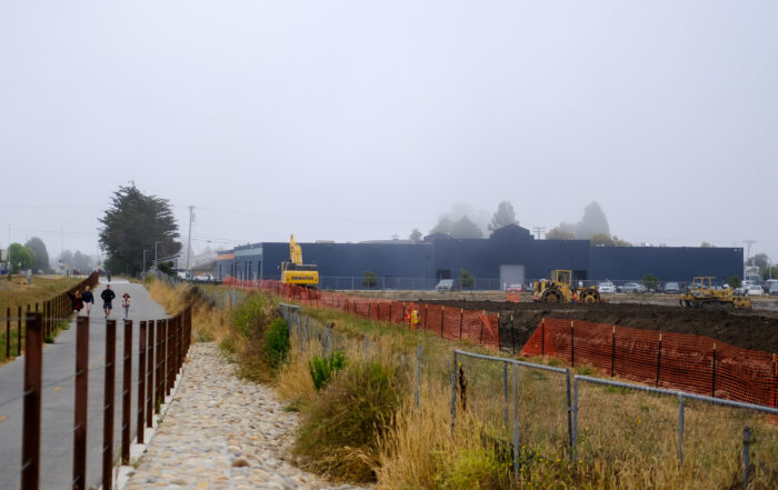 A housing project broke ground on Ingalls Alley in Santa Cruz to build 161 homes.