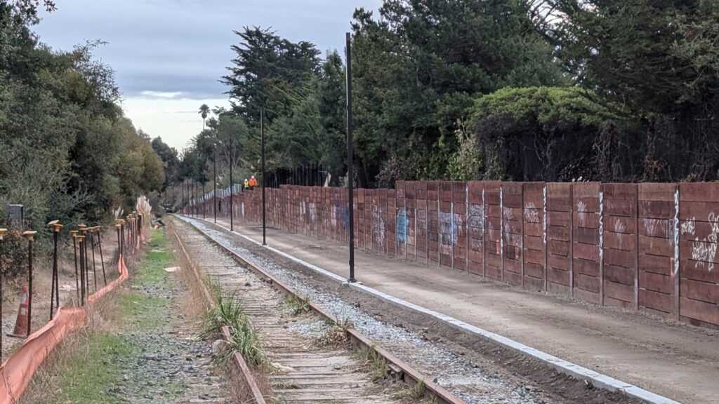 Image for display with article titled Westside Santa Cruz Rail Trail Could Open Late December