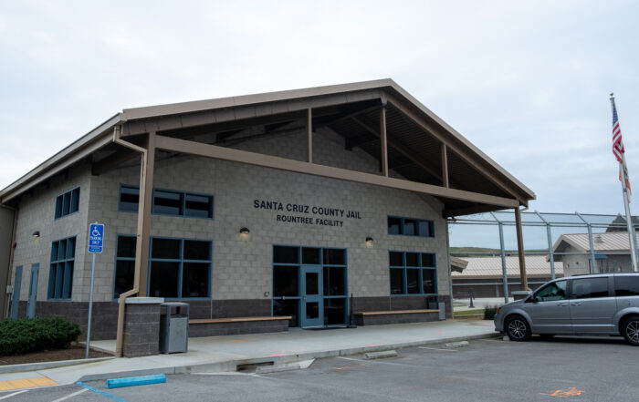The Rountree jail facility near Watsonville on a somewhat overcast day.