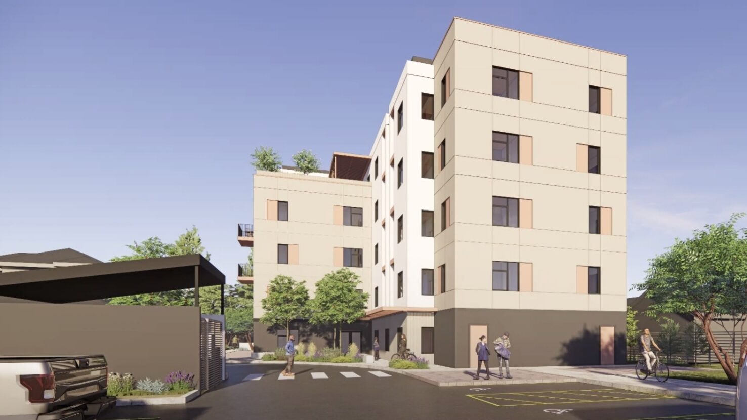 841-capitola-road-rendering-2025-workbench-2 A rendering of a proposed five-story apartment building at 841 Capitola Road in Live Oak.
