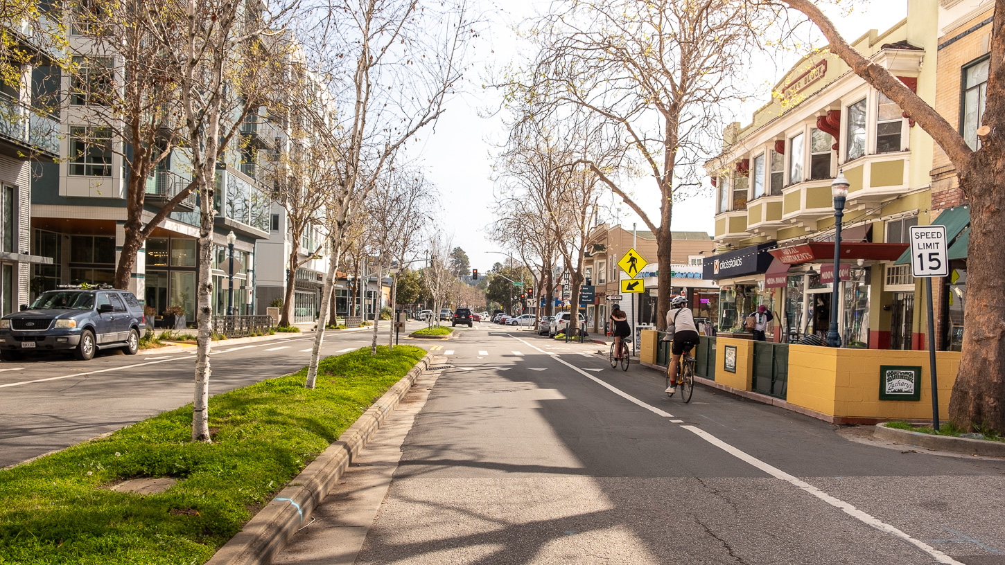 Pacific Avenue on a clear day.