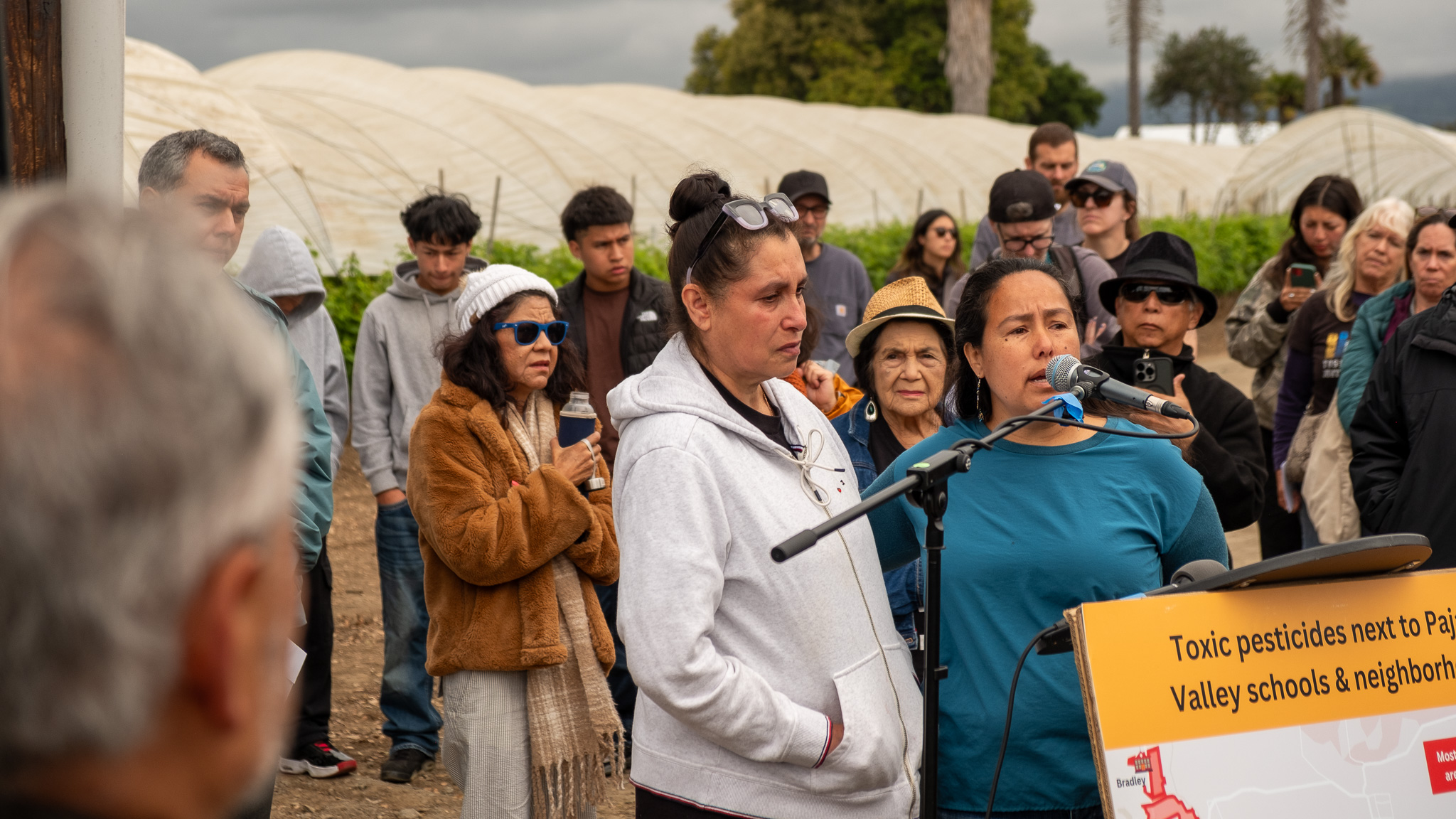 DSCF6862 Ernestina Solorio speaks at a pesticide rally in Watsonville.