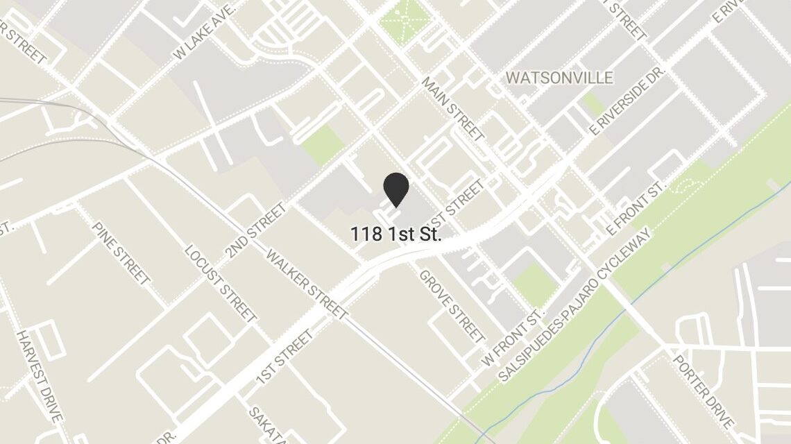 118 1st St. map Watsonville