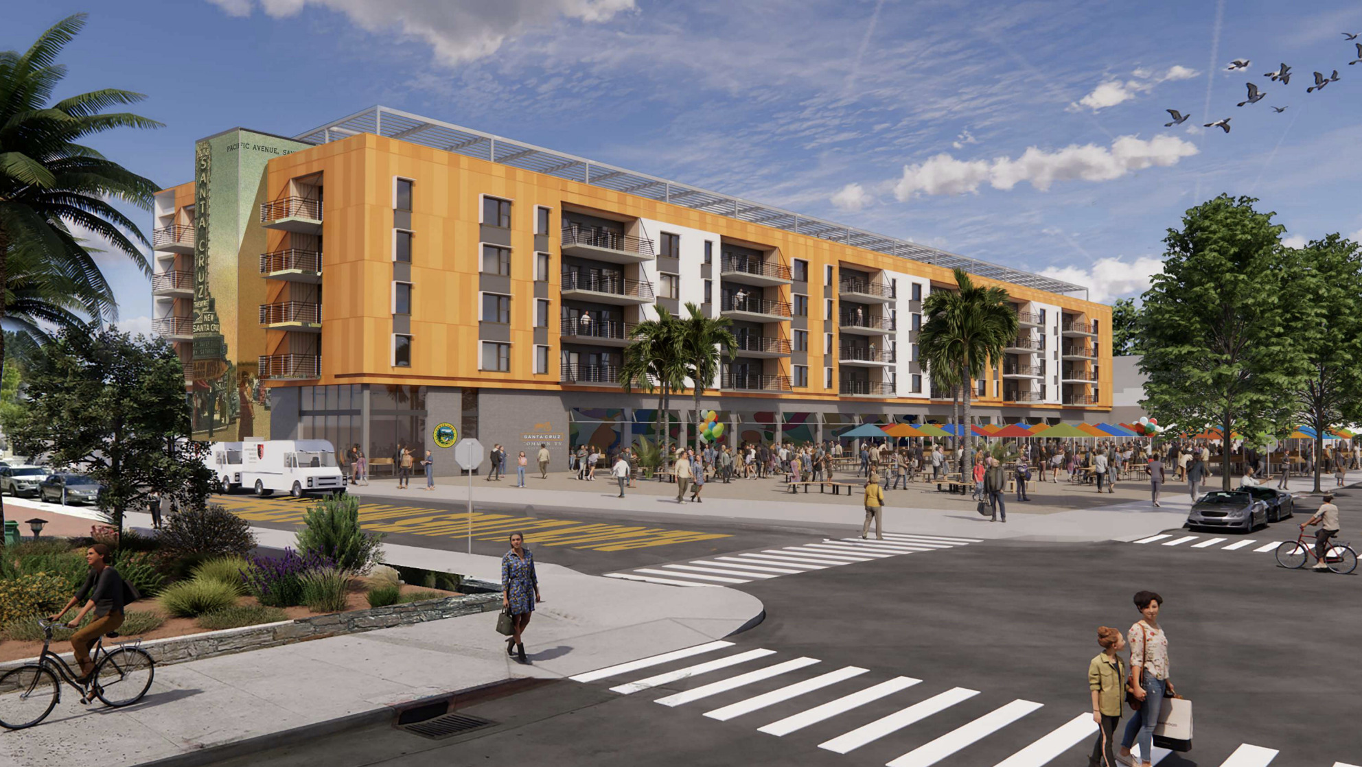 224 Church St-1 A rendering shows a proposed building at 224 Church St. in Santa Cruz.