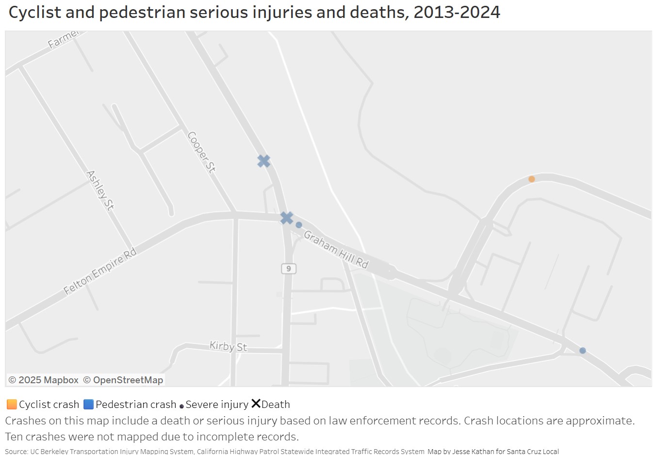 Josh Howard Highway 9 crash sites map