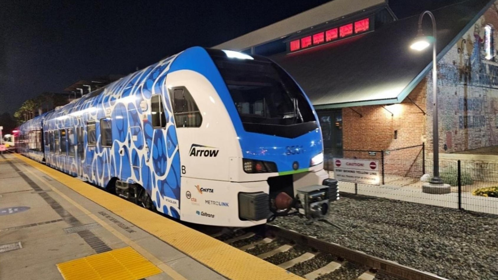 A train like this one in San Bernardino County was selected for preliminary study purposes in Santa Cruz County, Santa Cruz County Regional Transportation Commission staff wrote.