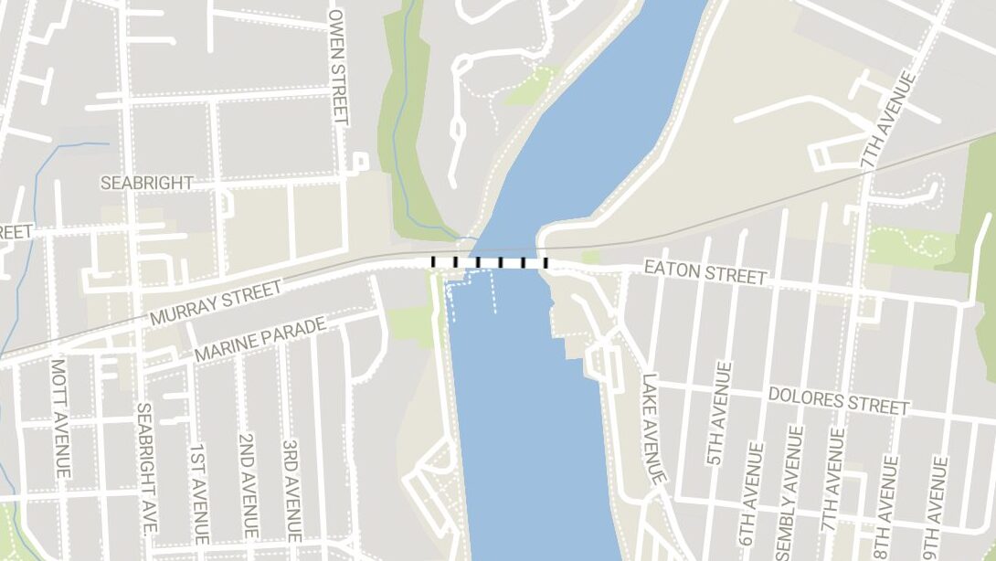 Murray Street Bridge map Murray Street Bridge map